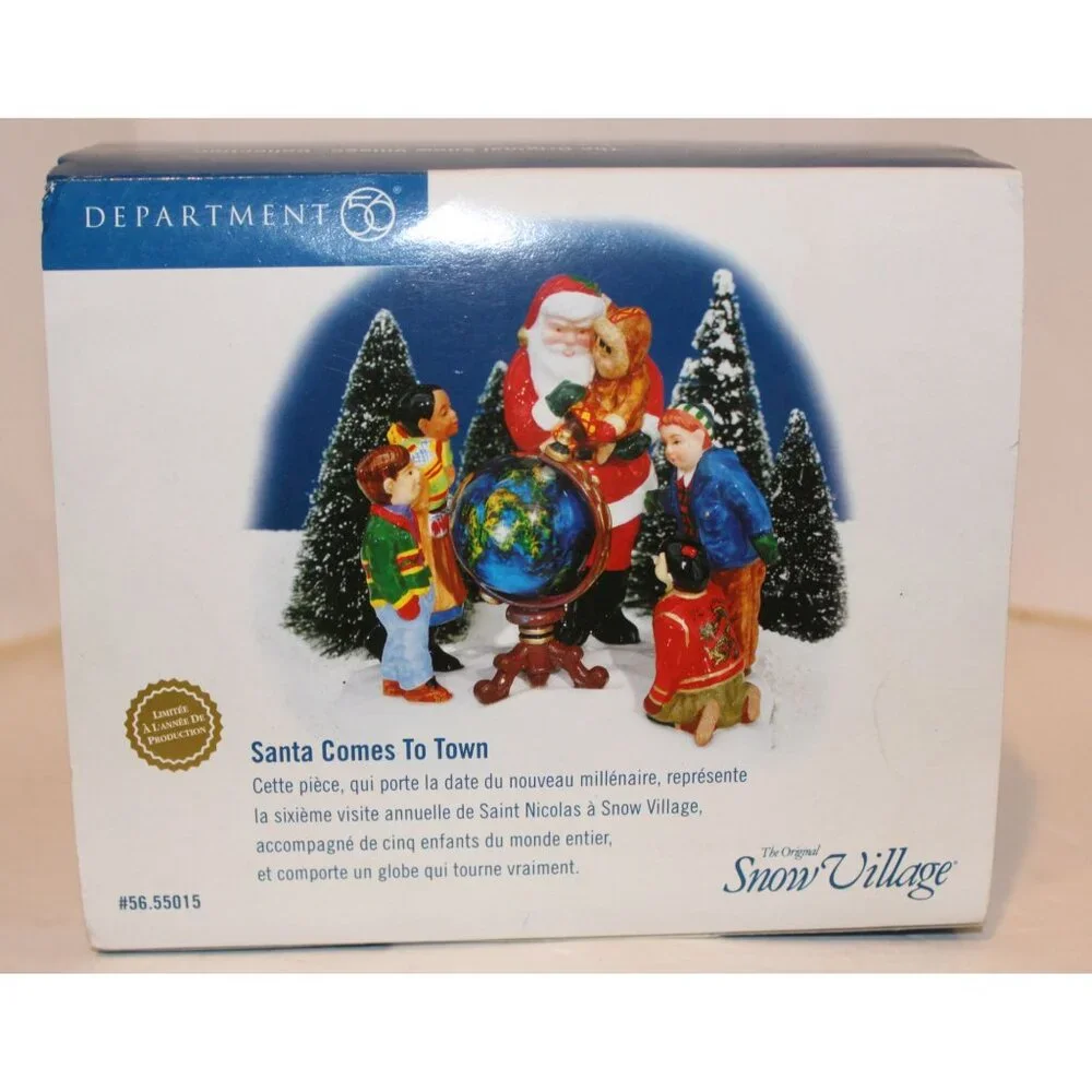Dept 56 Snow Village - Santa Comes to Town 2000